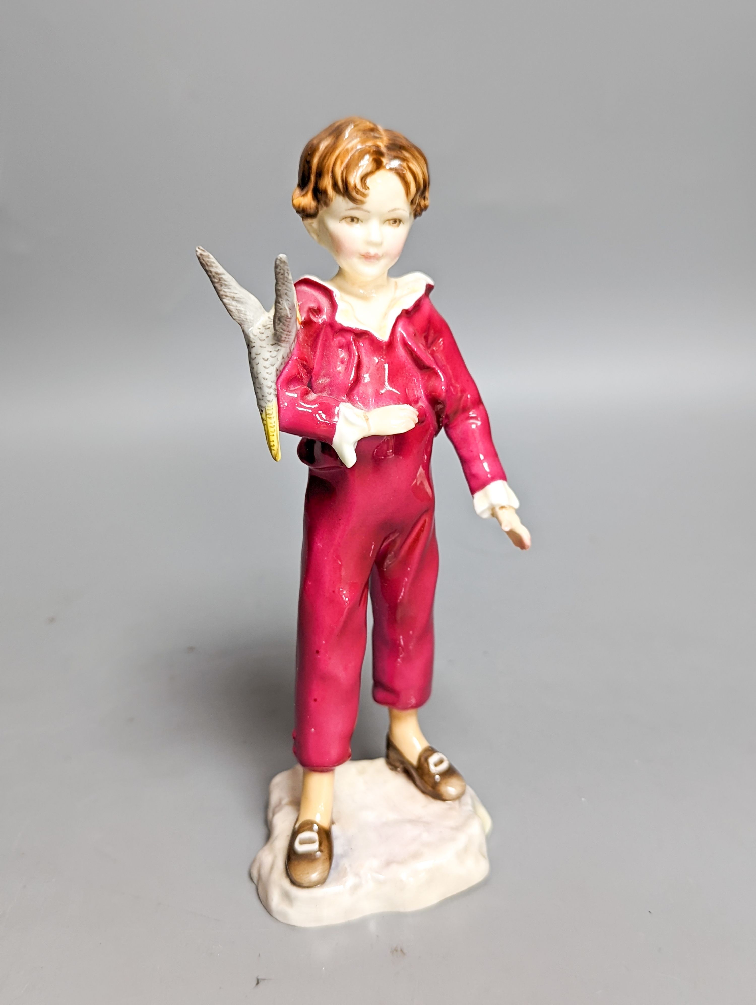 Royal Worcester figure, 'The parakeet' modelled by F.G. Doughty no. 3087
